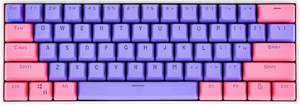 Guffercty kred PBT Keycaps 60 Percent with 6.25U Space Bar OEM Profile for Cherry MX Switch Mechanical Gaming Keyboard (Poney-C)