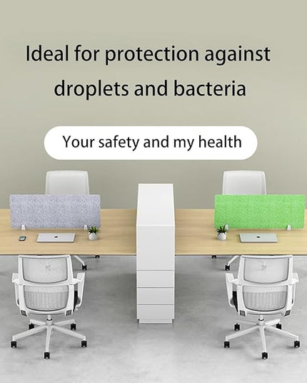 Felt-Covered Panels, soundproof Desk dividers, Removable Acoustic Desk partitions with Two Clips, Suitable for Installation as Privacy Screens in Offices, Studies, classrooms and librari F 11.8x15.8"