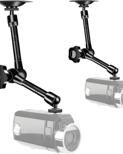 UYODM 2 Pack Articulating Magic Arm Wall Mount Holder Stand Compatible with CCTV POV Camcorders Cameras, LED Light, Video Lamp,DSLR,Flash,Digital Camera,Security Cameras