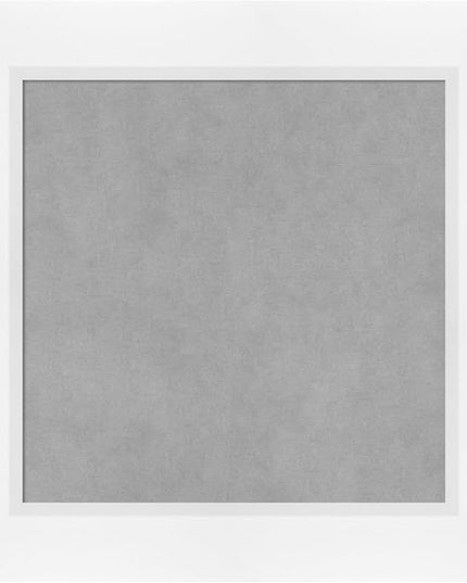 Amanti Art White Framed Magnetic Board 21x21 Small Vision Board for use with Magnets, 100% Metal Sheet to Display Items as Office Decor or for Home Organization in mudroom, Kitchen or Kids Room