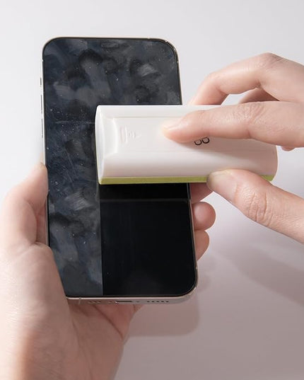 CLICK CLEAN Touchscreen Mist Cleaner, Screen Cleaner, All in One Screen Cleaner Spray with Microfiber and Phone Stand for All Phones, Laptop and Tablet Screens (Beige)