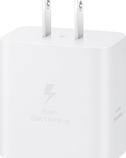 Samsung 45W Wall Charger Power Adapter, Cable Not Included, Super Fast Charging for Galaxy Phones, Tablets and USB Type C Devices, Low Standby Power Consumption, EP-T4511NWEGUS, White