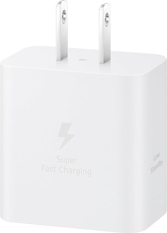 Samsung 45W Wall Charger Power Adapter, Cable Not Included, Super Fast Charging for Galaxy Phones, Tablets and USB Type C Devices, Low Standby Power Consumption, EP-T4511NWEGUS, White