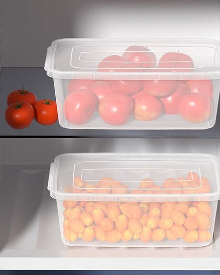 14 Quart Clear Latching Storage Box with Lid, Plastic Latch Containers with Lid, 12 Packs