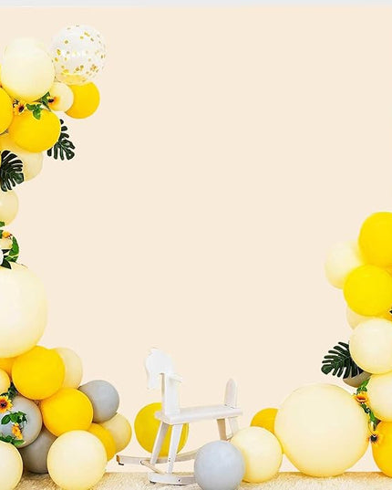 Cream Photo Backdrop for Photoshoot Cream Background for Photography Photo Backdrop Curtain for Party 8 x 10 FT