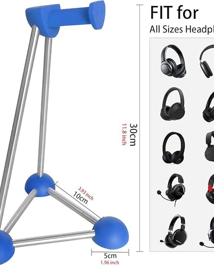 Headphone Stand, Desktop Headset Holder, Desk Earphone Stand, Gaming Headsets, for SteelSeries/Logitech/HyperX/Sony/Beats/Sennheiser/Anker/Xbox, and All Headphones.(Blue)