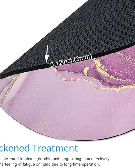 Light Purple Marble Round Mouse pad Customized Mousepad Non-Slip Rubber Base Mouse Pads for Computers Laptop Office Desk Accessories Mouse pad
