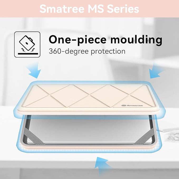 Smatree MS24T Hard EVA Protective Sleeve with Stand Compatible for 11.6 inch Lenovo 500e/500w/300w Gen 3/2, Lenovo 300e Gen2/3/Chromebook 2nd Gen, for 12.3 inch ThinkPad X12 Detachable Sleeve,White