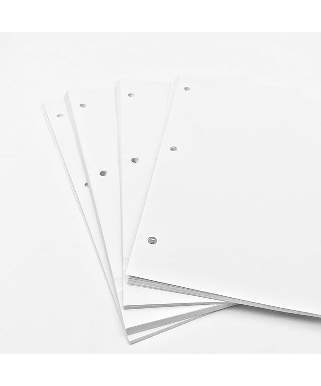 Shuokecrafts Loose Leaf Paper,(8.5" x 11") - 3-Hole Punched Letter, Filler Paper,Multi-Use Print & Copy White Paper Brightness (100)