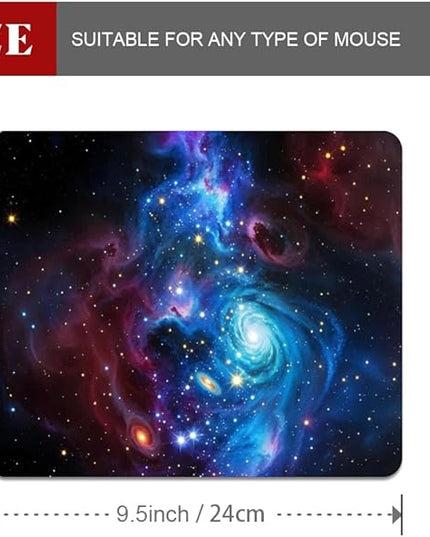 Shiny Blue Square Mouse pad, Texture, Waterproof, Anti Slip Rubber Base, Computer Mouse pad, Laptop Mouse pad