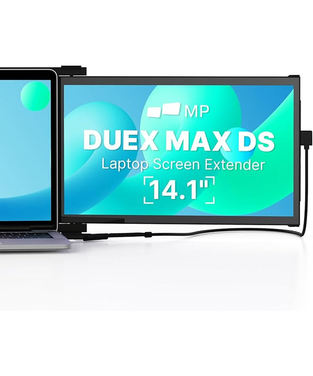 Portable Monitor - [2026 Upgrade] Mobile Pixels Duex Max DS 14.1'' Laptop Screen Extender, USB C/HDMI Plug and Play, 1080P Monitor for 14''-17 '' Laptops, Compatible with Mac/Windows/Android/Switch