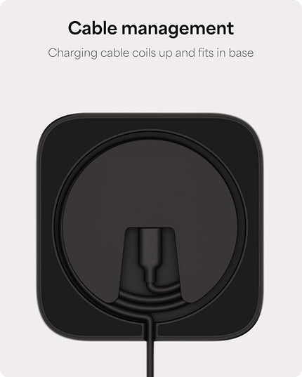 Mophie 3-in-1 Wireless Charging Stand - Qi2-Certified, MagSafe Charger for iPhone, Apple Watch & AirPods – Fast Charging Station with Adjustable Phone Stand & Cable Management – Up to 15W Power, Black