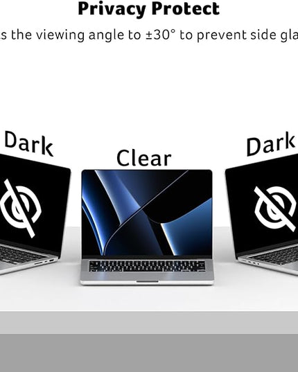 acer [2 Pack] Laptop Privacy Screen for MacBook Pro 14 Inch (2021-2024 M1, M2, M3, M4), Eye Protection Anti Spy/Glare Blue Light Computer Monitor Privacy Filter, Dual-sided Magnetic & Removable