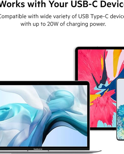 Belkin 20W USB C Charger Block, USB-C PD, PPS Super Fast Charging - Samsung Galaxy S25, Apple iPhone 17, Air, Pro, Pro Max, iPad, AirPods, Apple Watch, Nintendo Switch 2, Google Pixel 10, etc. - White