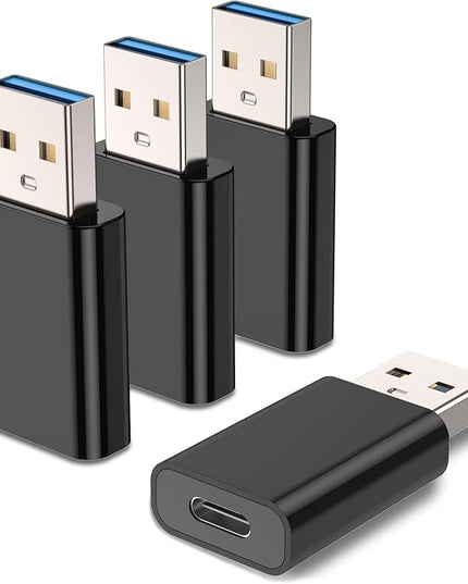 MOSWAG USB to USB C Adapter, USB C Female to USB Male Adapter Compatible with Apple MagSafe Watch 9/8/7/SE/Ultra, for iPhone 15 14 13 12 Mini Pro Max,iPad,Galaxy Note,Pixel,CarPlay,Wall Plug