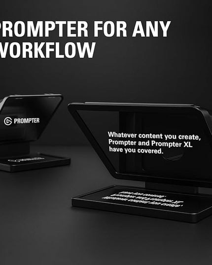 Elgato Prompter XL – Full-Sized Teleprompter with Removable Display, Video Conferencing Monitor, for DSLR Mirrorless & Studio Cameras, Single-Cable Setup – USB-C 3.2 for PC & Mac