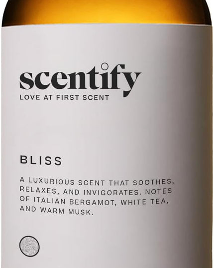 Scentify Bliss Aroma Oil Refill Scent for Oil Diffusers - Eucalyptus, Bergamot, Tea & Powdery Scents - Luxurious Relaxing Aromatherapy Diffuser Fragrance 470ml, 16 oz