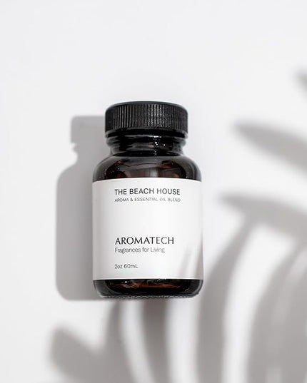 AromaTech The Beach House Aroma Essential Oil Blend: Luxury Hotel Inspired Aromatherapy with Bergamot, Coconut Milk & Sandalwood for Ultrasonic Diffusers & Nebulizers - 16 fl oz, 500 mL