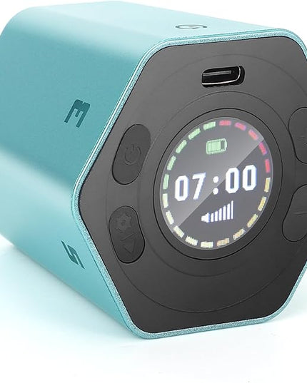 Pomodoro Productivity Timer Cube, Flip Clock, Pause & Resume, Magnetic Adjustable Sound Alert, for Working Studying Office Task, 3/5/10/15/30min & Custom Countdown (Blue)