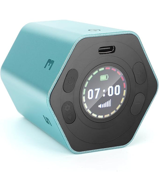 Pomodoro Productivity Timer Cube, Flip Clock, Pause & Resume, Magnetic Adjustable Sound Alert, for Working Studying Office Task, 3/5/10/15/30min & Custom Countdown (Blue)