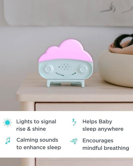 Happiest Baby SNOObie Smart White Noise Machine - Portable Baby Sound Machine with Night Light - 12 Soothing Sounds for Sleep Training, Teal