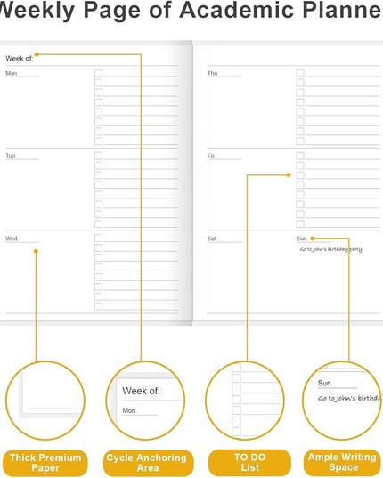 Academic Planner for 2026 or Anytime – A5 Undated Weekly Student Planner For Homeschool, High School, College & Nursing Students, 200 Pages, 5.8" x 8.5", Colorful Large Flower