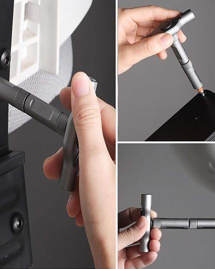 DIY Screwdriver 24 In 1, 2025 New Multi Bit Magnetic Screwdriver Set, 24 in 1 Magnetic Repair Tool with Detachable Handle, Multifunctional Household Wrench Screwdriver Tool Combination Set (1)