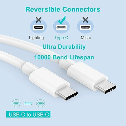 Fast Charger for iPhone 17 16 15, 3Pack USB C iPad Charge PD Fast Charger Block 6FT Long USBC to Type C i Phone Charging Cable Cord for iPhone 17 Air/Pro/Pro Max/16 Pro/Plus/15/15 Pro/Pro Max,iPad Pro