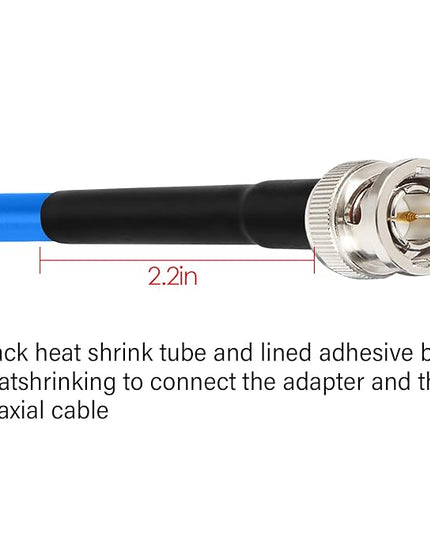 XRDS -RF 6FT SDI Cable, 3G/6G-SDI Cable BNC Digital Video Cables 75 Ohm RG59 BNC Male Cables for 3G/6G HD SDI Monitor Video Recorder Converter Splitter Security Camera
