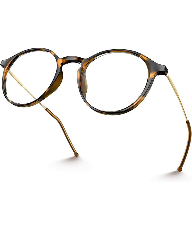 VISOONE Round Lightweight Blue Light Blocking Glasses Women Men Fashion Cute Thin Eyewear Niko