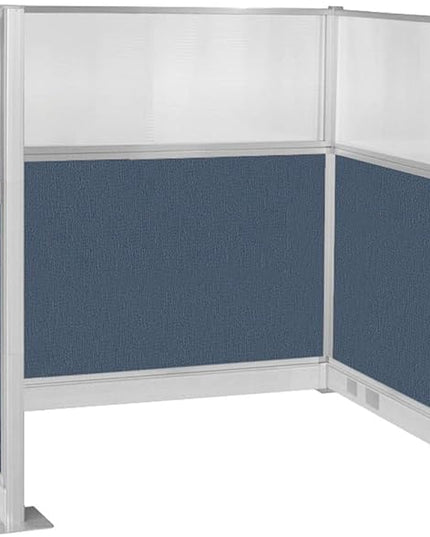 Versare Pre-Configured Hush Panel Electric Cubicle | Workstation Divider Walls | Cubicle Privacy Panels | Office Partition Walls