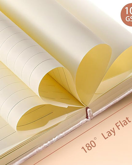 Fabric Pocket Notebook, Flower Cloth Hardcover Journal, A6, 264 Pages, 4x6 Small Notebook & Sketchbook, Similar Embroidered Journal, Lay Flat, Daisy Gifts for Women, Pink