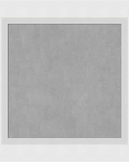 Amanti Art White Framed Magnetic Board 16x16 X-Small Vision Board for use with Magnets, 100% Metal Sheet to Display Items as Office Decor or for Home Organization in mudroom, Kitchen or Kids Room