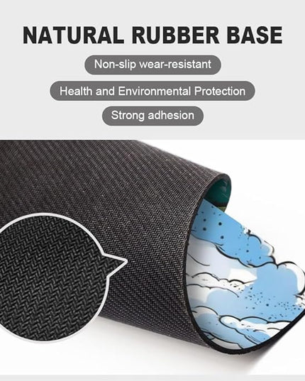 Design - UFO Square Mouse pad, Texture, Waterproof, Anti Slip Rubber Base, Computer Mouse pad, Laptop Mouse pad