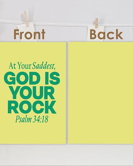 Christian Spiral Notebook 5.5x8.3in, Psalm 34:18 Bible Verse Journal for Woman, Prayer Journal for Woman, Religious Scripture Notebooks for Note Taking, Christian Gifts Hardcover Notebook