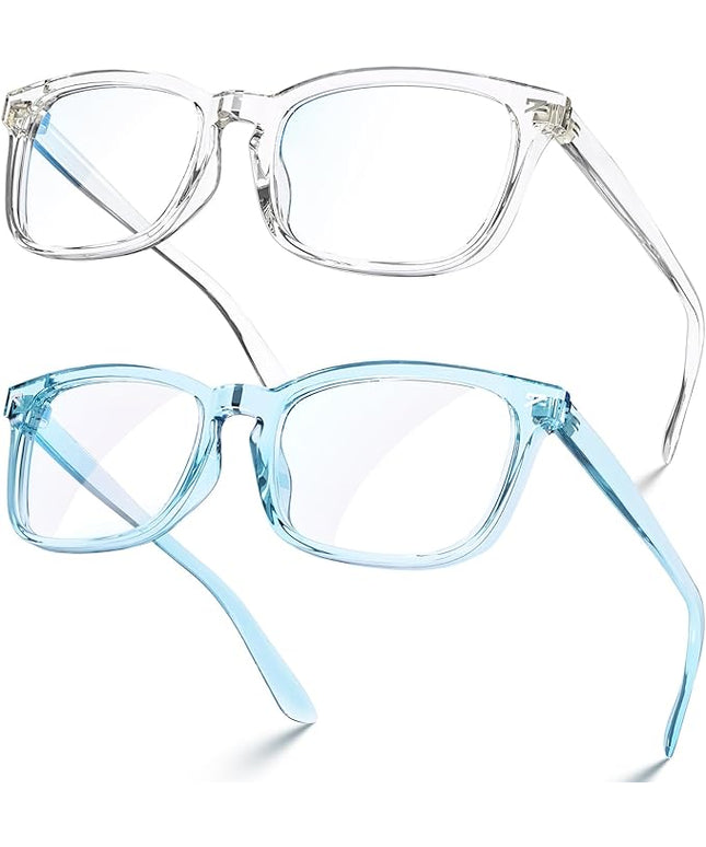 VISOONE Blue Light Blocking Glasses Square with Anti Computer Glare for Gaming Women and Men MONTANA