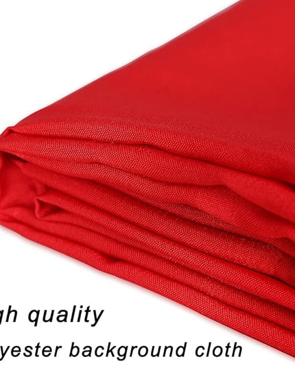 GFCC 6FTX9FT Red Backdrop Background - for Photography Photo Booth Backdrop for Photoshoot Background Screen Video Recording Parties Curtain