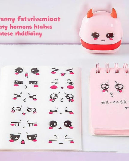 360Pcs Cute Cartoon Face Stickers for for Halloween, Christmas and Valentine's Day Daily Life, Expression Stickers with Colorful Eyes Nose Mouth Creative Stationery Sticker(Cute)