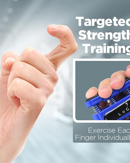 Finger Strengthener - Finger Exerciser for Forearm and Hand Strengthener - Hand Grip Workout Equipment for Musician, Rock Climbing and Therapy