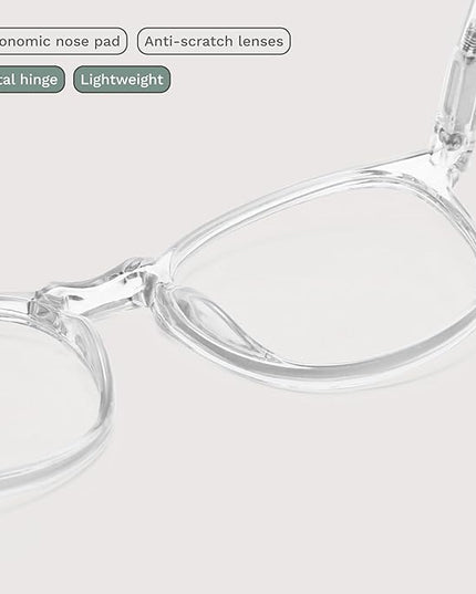 IBOANN Blue Light Glasses for Woman/Men, Fashion Blue Light Glasses Men, Fake Glasses Help Reduce Screen Fatigue