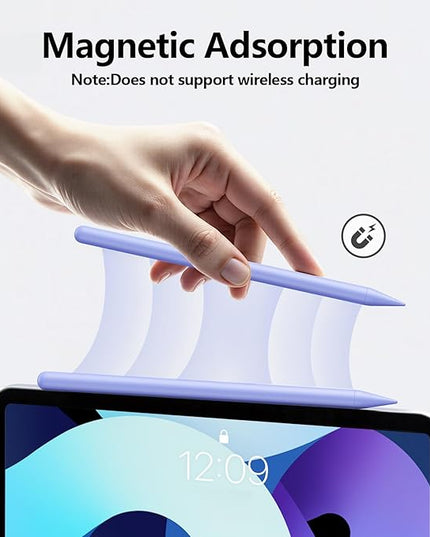 Stylus Pen for iPad 6th-11th Generation-2X Fast Charge Active Pencil Compatible with 2018-2025 Apple iPad Pro 11"/12.9"/M4, iPad Air 3/4/5/M2/M3,iPad mini 5/6 Gen-Purple