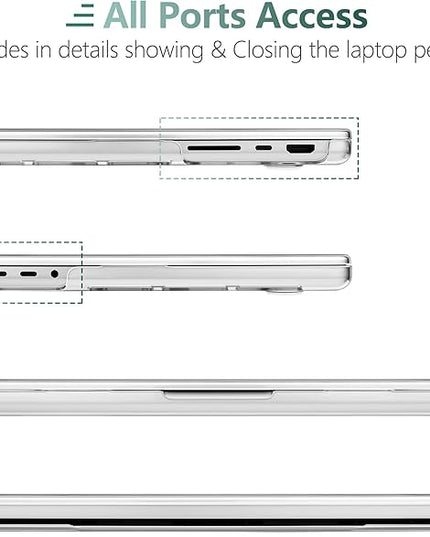 DONGKE Case for M5 MacBook Pro 14 inch 2025 2024-2021 M4 M3 M2 M1, Plastic Hard Shell Cover Compatible with A3434 A3112 A3401 A3185 A2992 A2779 A2442, Retina XDR Display & Touch ID, Pink Bows