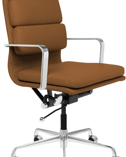 Laura Davidson Furniture SOHO II Tall Back Padded Management Chair (Brown)