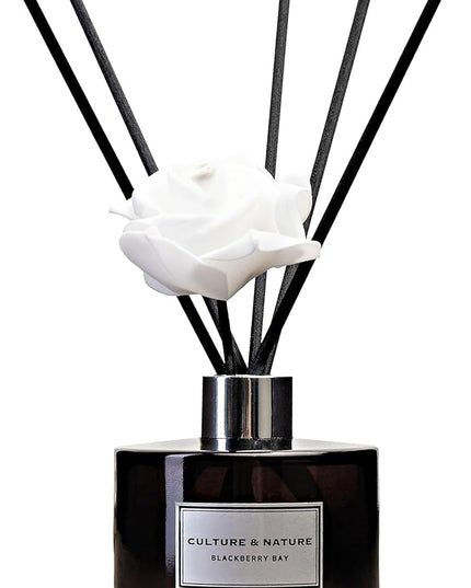 CULTURE & NATURE Reed Diffuser Set (6.7oz, BlackBerry Bay)