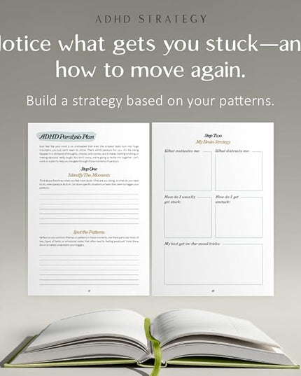 The ADHD Planner for Adults - Undated Daily & Weekly ADHD Journal for Disorganized People, 90 Days - Habit Tracker, Record Emotions & Mood - Academic Goals - Structure & Focus for Adults Brains