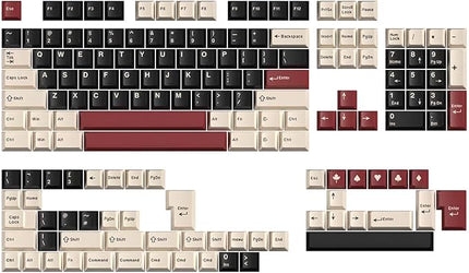 Sumgsn Keycaps 163 Keys Cherry Profile Doubleshot Rome Keycap Set Fit for Alice Keyboard 61/64/87/104/108 Cherry Mx Switches Mechanical Keyboard