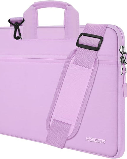 Laptop Shoulder Bag 13 13.3 14 Inch Case Compatible with MacBook Pro 14 2025-2021 M4/M3/M2/M1, Mac Air/pro 13-13.3 Inch and Most Popular 13-14 Notebooks,Spill-Resistant Briefcase, Purple