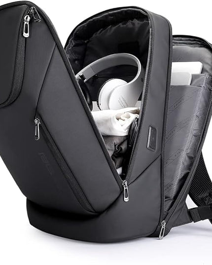 BANGE Business Smart Backpack Waterproof fit 15.6 Inch Laptop Backpack with USB Charging Port,Travel Durable Backpack