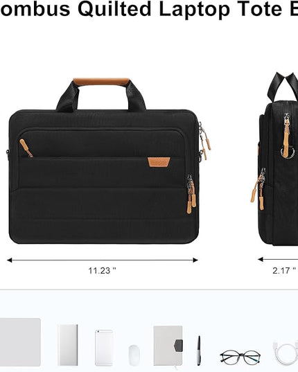 MOSISO Laptop Shoulder Messenger Bag, Computer Bag, Briefcase with Front Rectangle&Horizontal Pockets&Belt