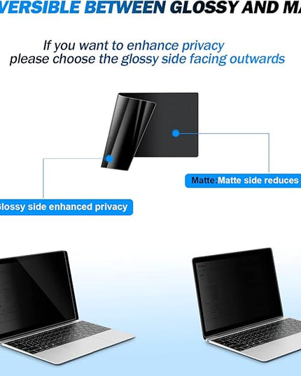 JEAPKA Laptop Privacy Screen Filters 15.6 Inch 16:9 Aspect Privacy Filter for 15.6 Inch Widescreen Laptop Anti-Scratch Protector Film for Data Confidentiality Anti-Glare Laptop Screen Protector